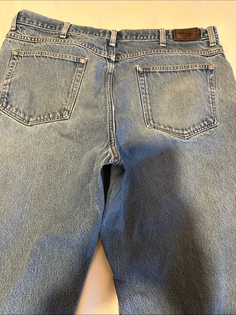 L.L. Bean Men's Straight Jeans — Classic Blue Denim